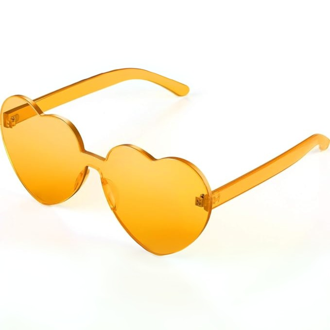 HeartGlare - Rimless Transparent Sunglasses for Style