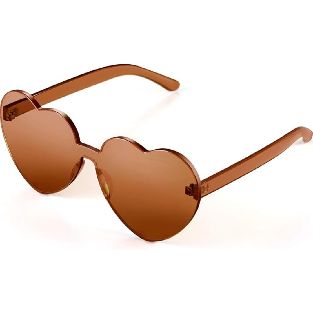 HeartGlare - Rimless Transparent Sunglasses for Style