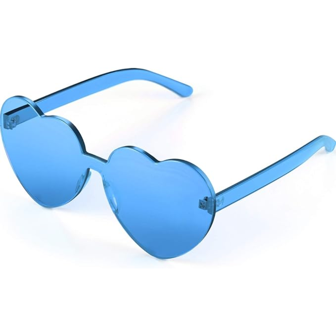 HeartGlare - Rimless Transparent Sunglasses for Style