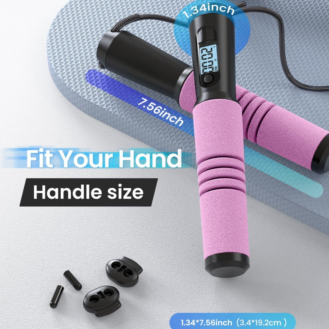 JumpFit - Smart Jump Rope with App and Knobless Design