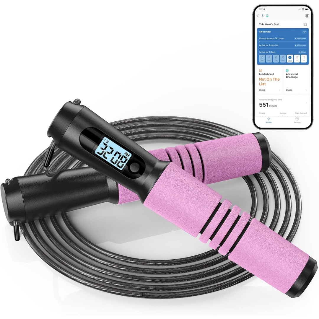 JumpFit - Smart Jump Rope with App and Knobless Design