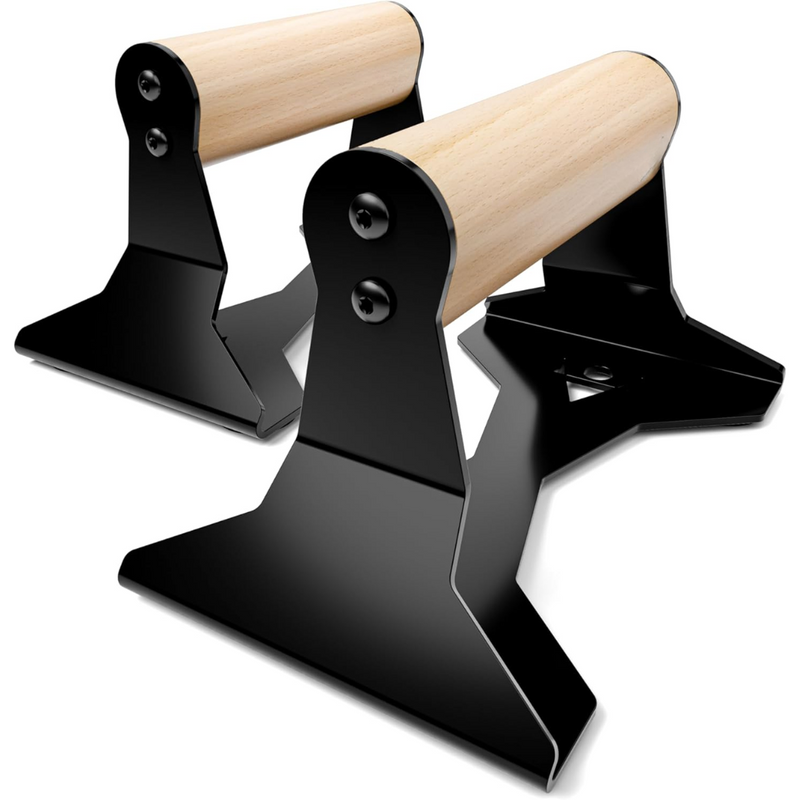 PowerGrip - Trä Push-Up Parallettes med Antiglid