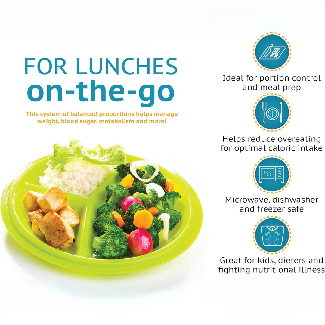 PortionMaster - Practical Travel-Friendly Portion Control Plate