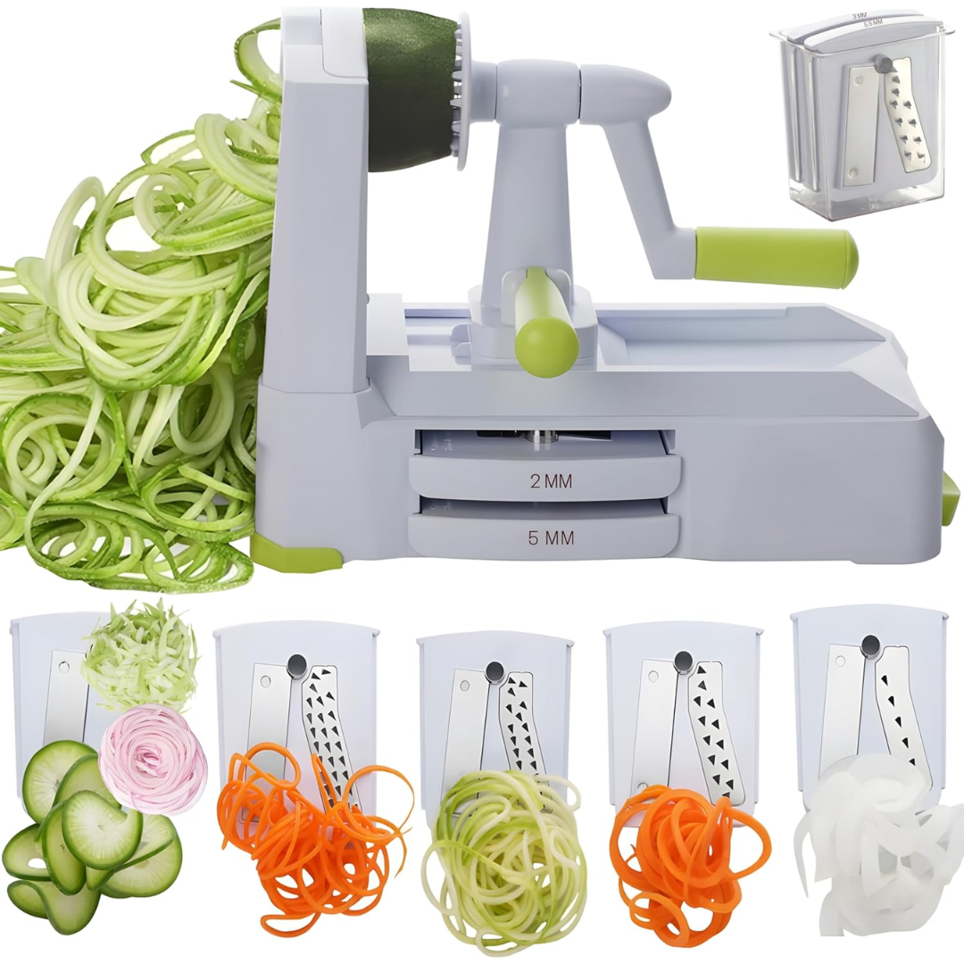 SpiralSlice – 5-piece Robust Vegetable Cutter