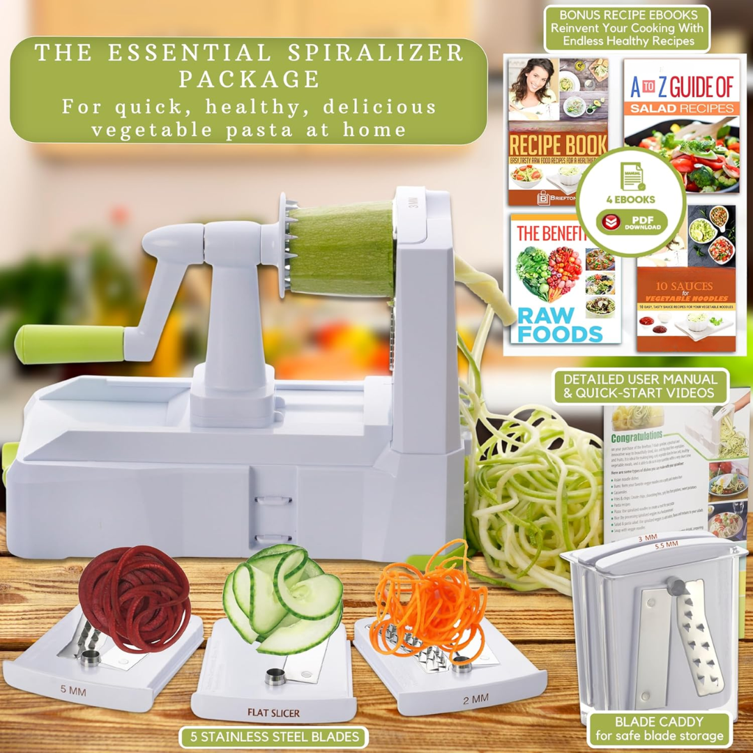 SpiralSlice – 5-piece Robust Vegetable Cutter