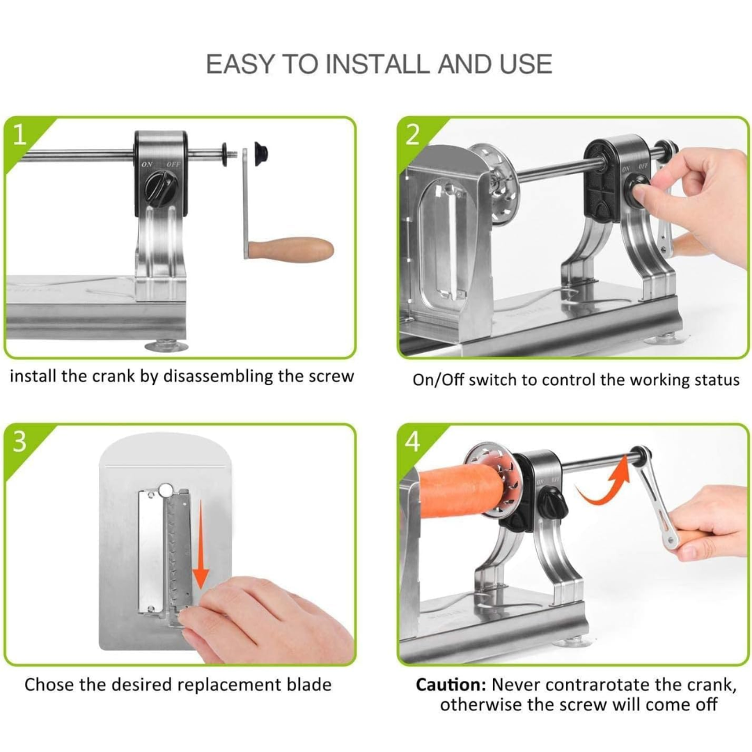 SpiralMaster - Multifunctional Vegetable Cutter with 6 Knives