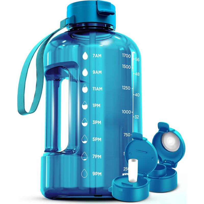 HydraMark - Elegant 2L Vattenflaska med Tidsindikator