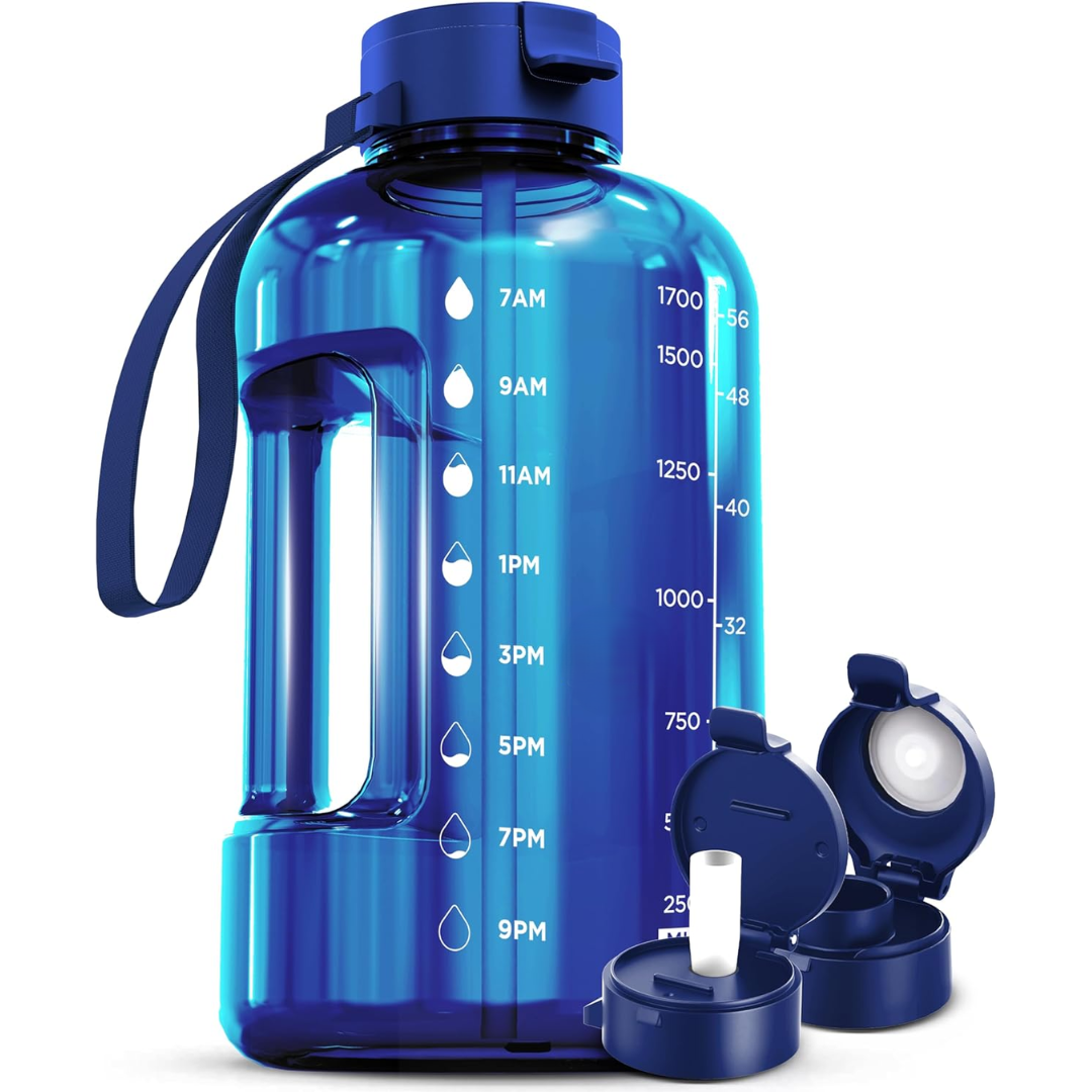 HydraMark - Elegant 2L Vattenflaska med Tidsindikator