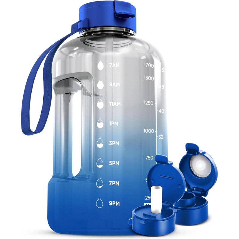 HydraMark - Elegant 2L Vattenflaska med Tidsindikator