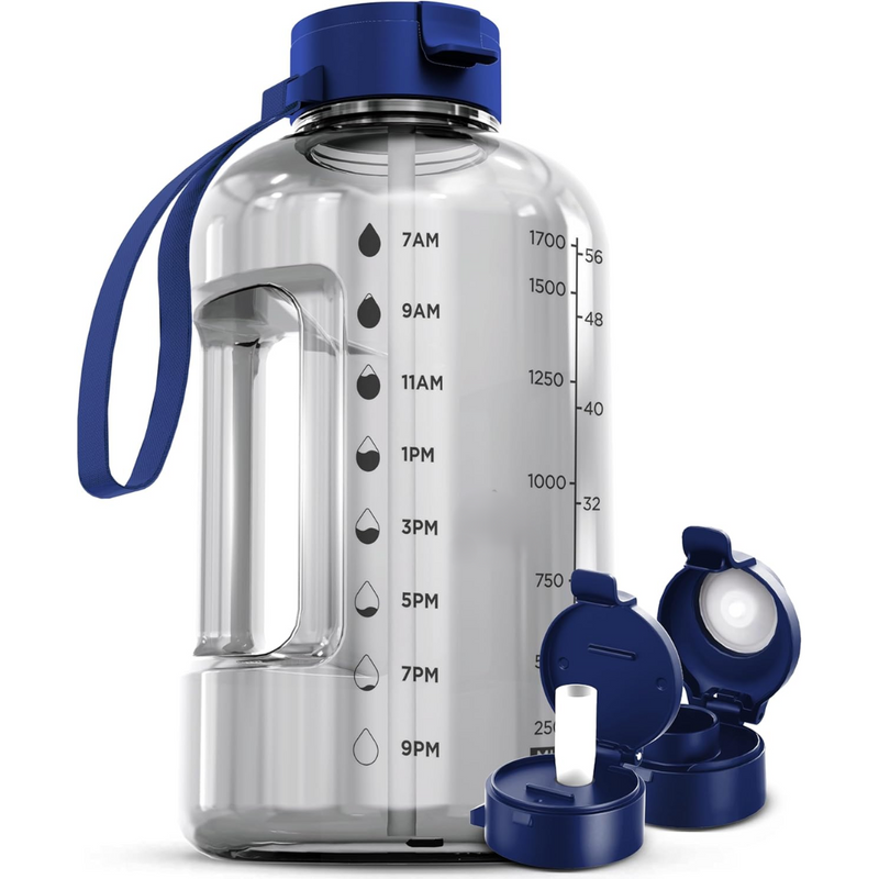 HydraMark - Elegant 2L Vattenflaska med Tidsindikator
