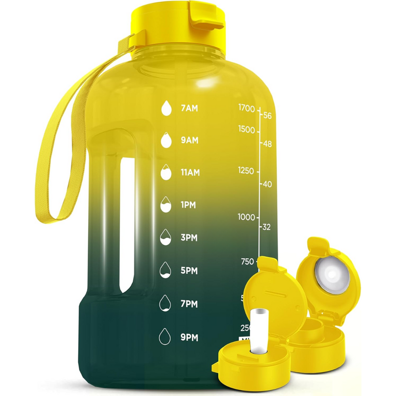 HydraMark - Elegant 2L Vattenflaska med Tidsindikator