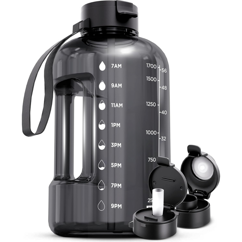 HydraMark - Elegant 2L Vattenflaska med Tidsindikator