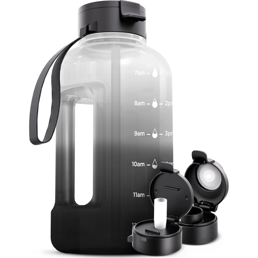 HydraMark - Elegant 2L Vattenflaska med Tidsindikator