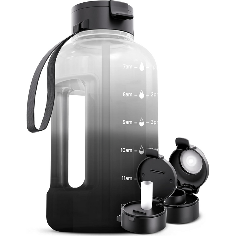 HydraMark - Elegant 2L Vattenflaska med Tidsindikator