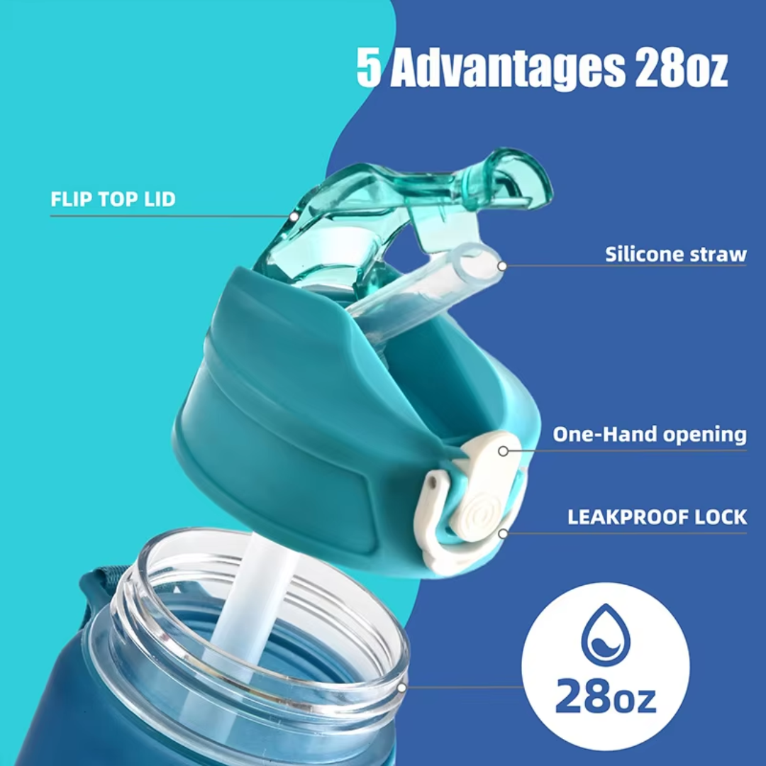 HydraMax - Large leak-proof sports bottle 1L