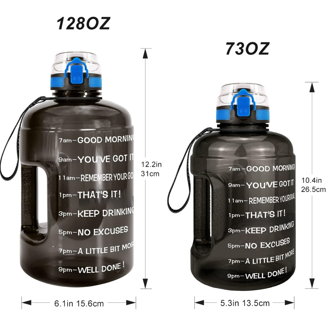 HydroBoost - Motivationsvattenflaska med Tidsmarkeringar