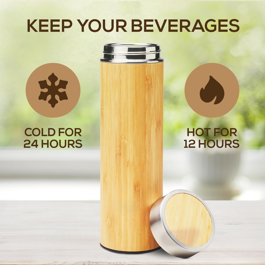 TeaFusion - Luxury Bamboo Tea Bottle 500 ml
