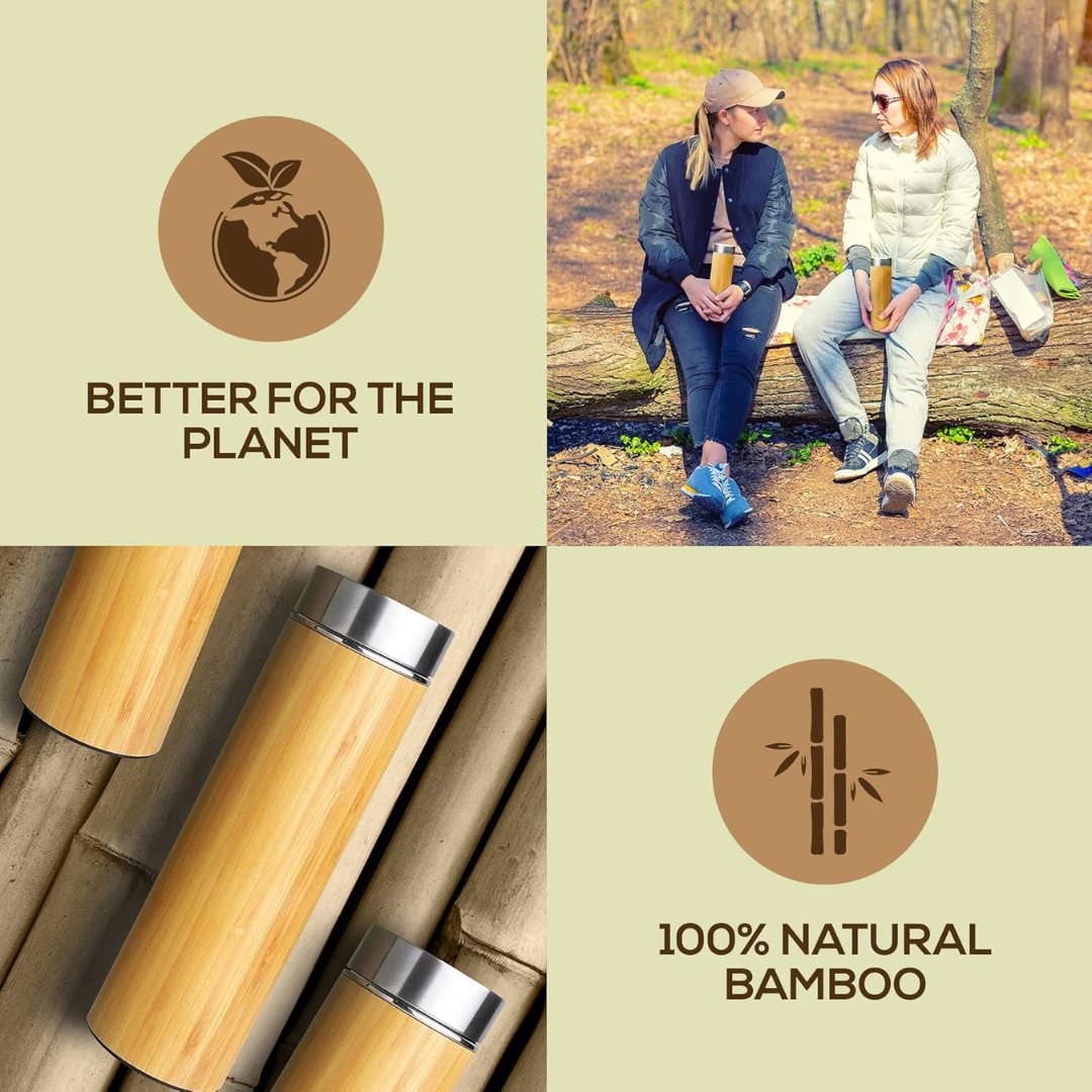 TeaFusion - Luxury Bamboo Tea Bottle 500 ml