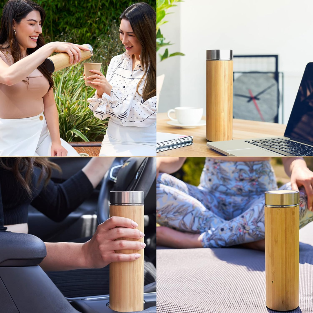 TeaFusion - Luxury Bamboo Tea Bottle 500 ml