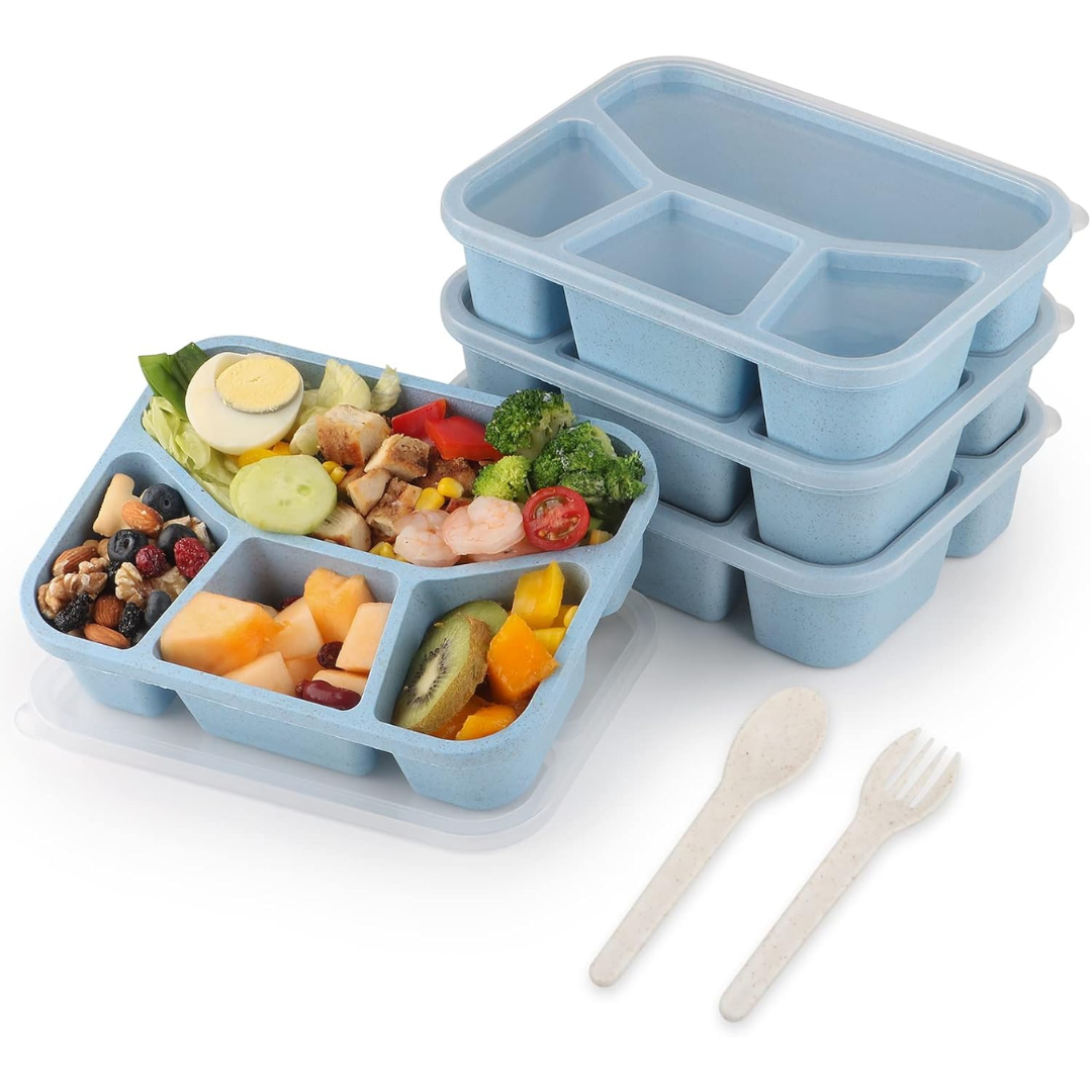 BentoBox – Set of 4 Snack Boxes with Compartments