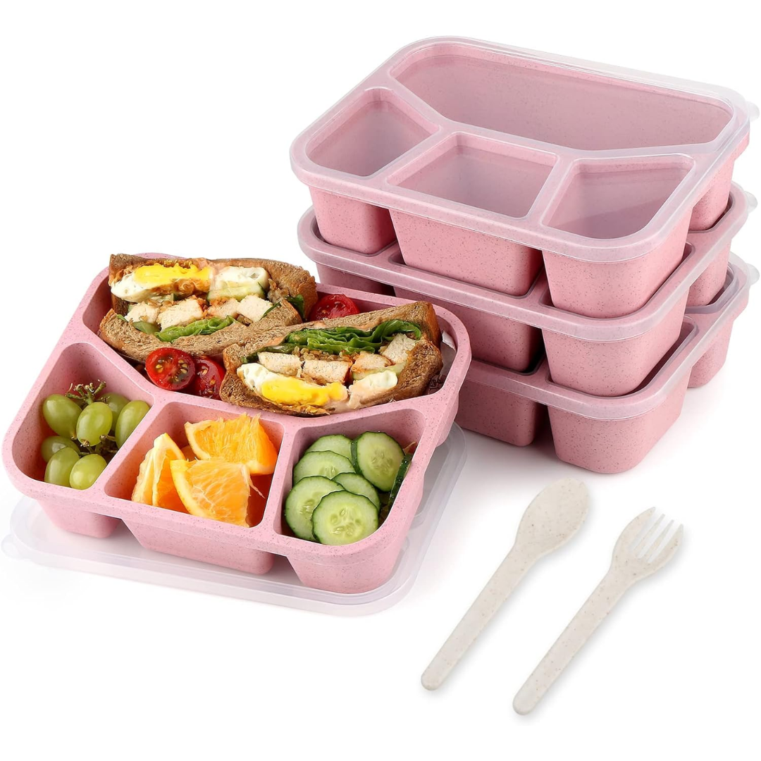 BentoBox – Set of 4 Snack Boxes with Compartments
