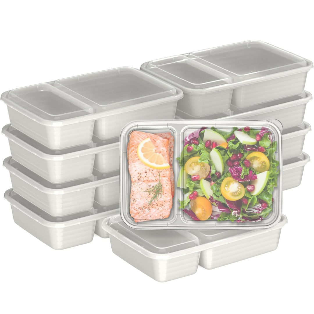 EcoBox - Sustainable 2-Compartment Food Container Set