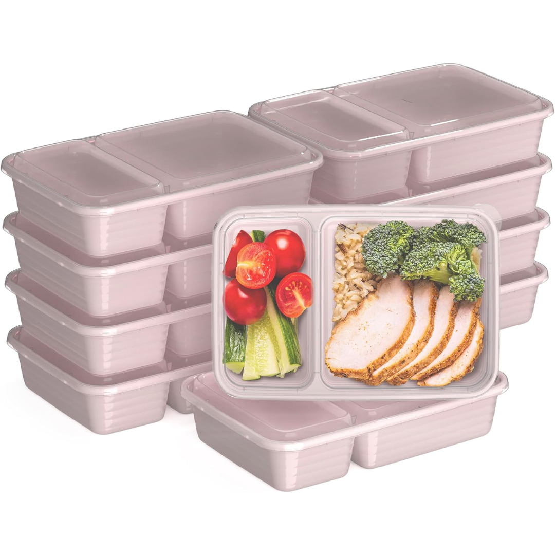 EcoBox - Sustainable 2-Compartment Food Container Set