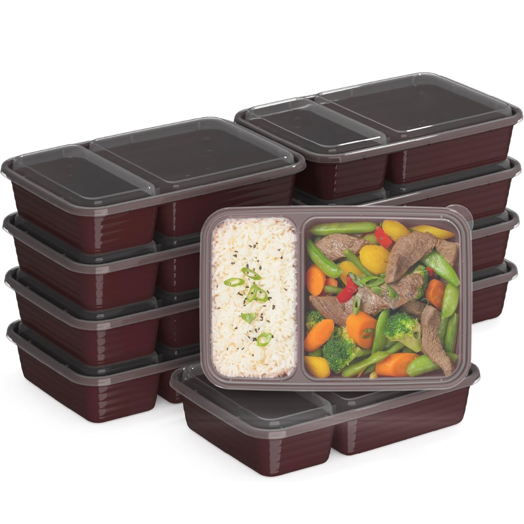EcoBox - Sustainable 2-Compartment Food Container Set