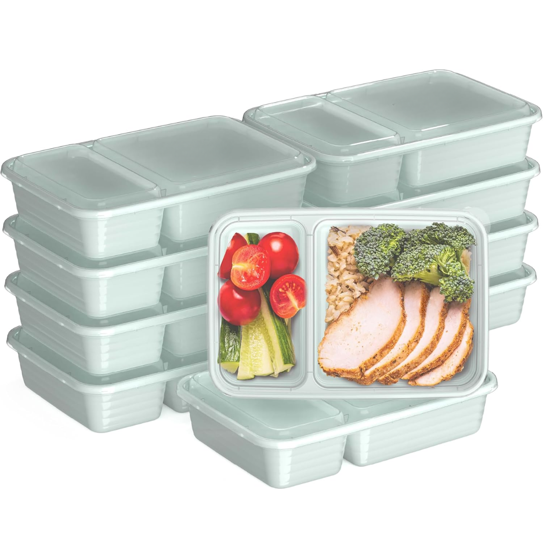 EcoBox - Sustainable 2-Compartment Food Container Set