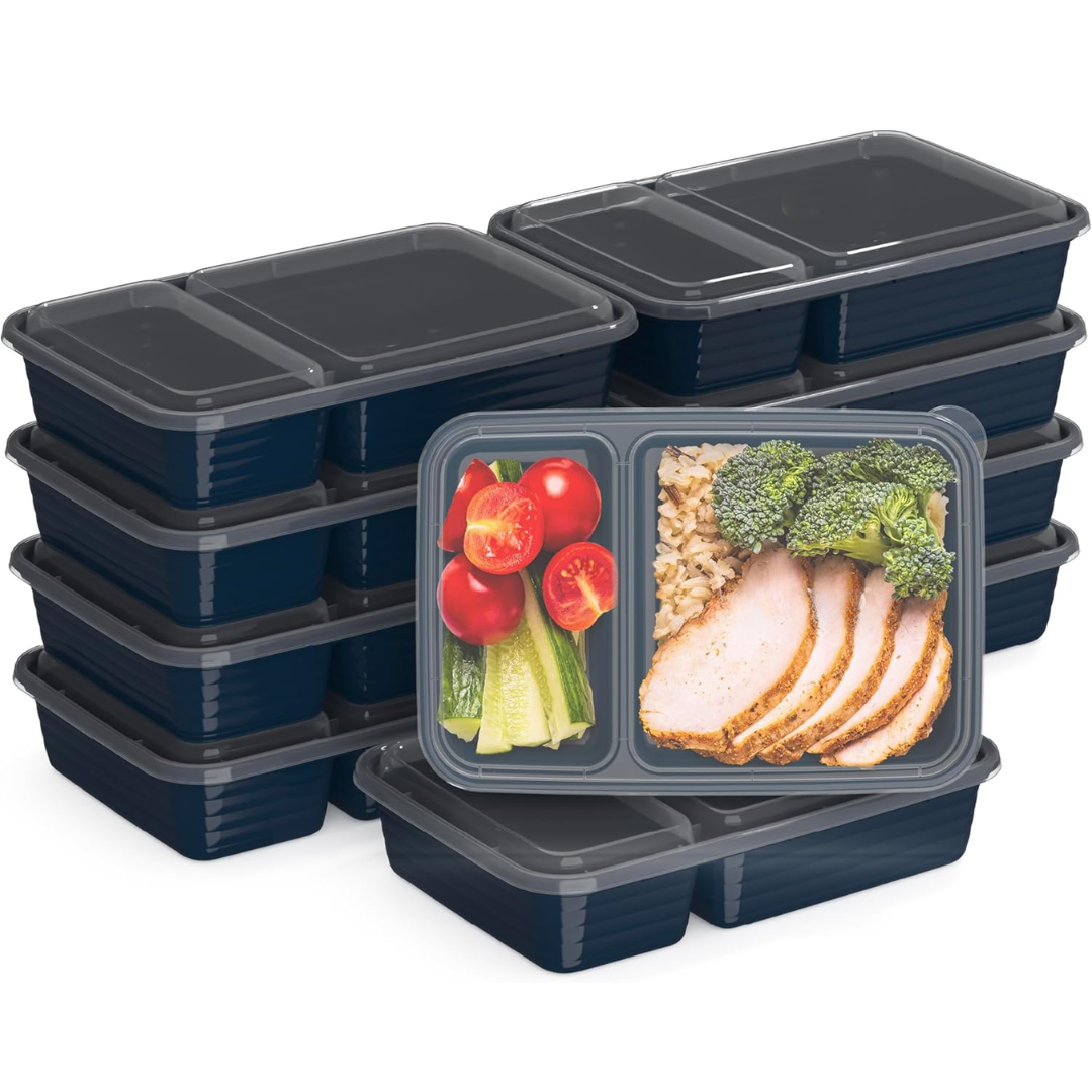 EcoBox - Sustainable 2-Compartment Food Container Set
