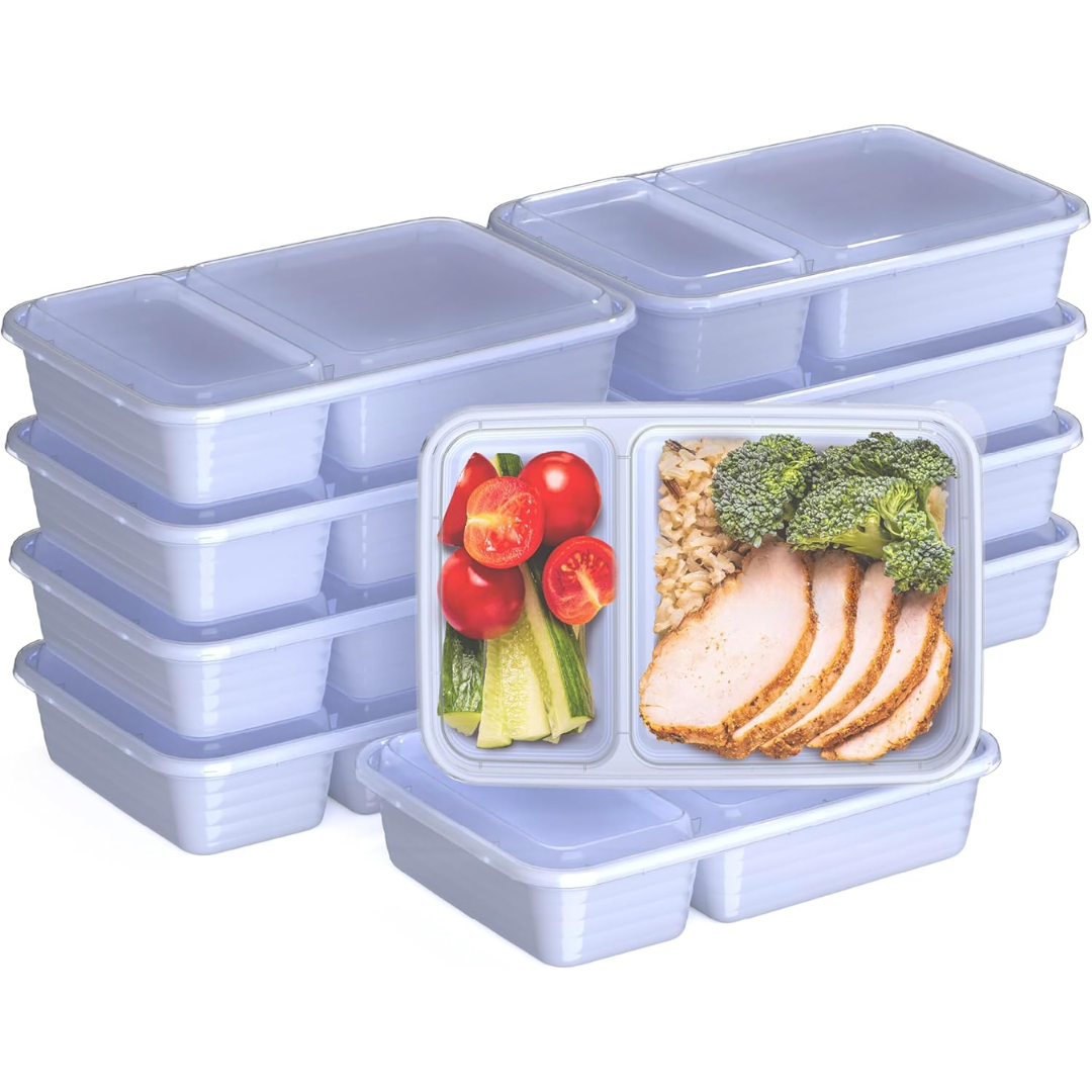 EcoBox - Sustainable 2-Compartment Food Container Set