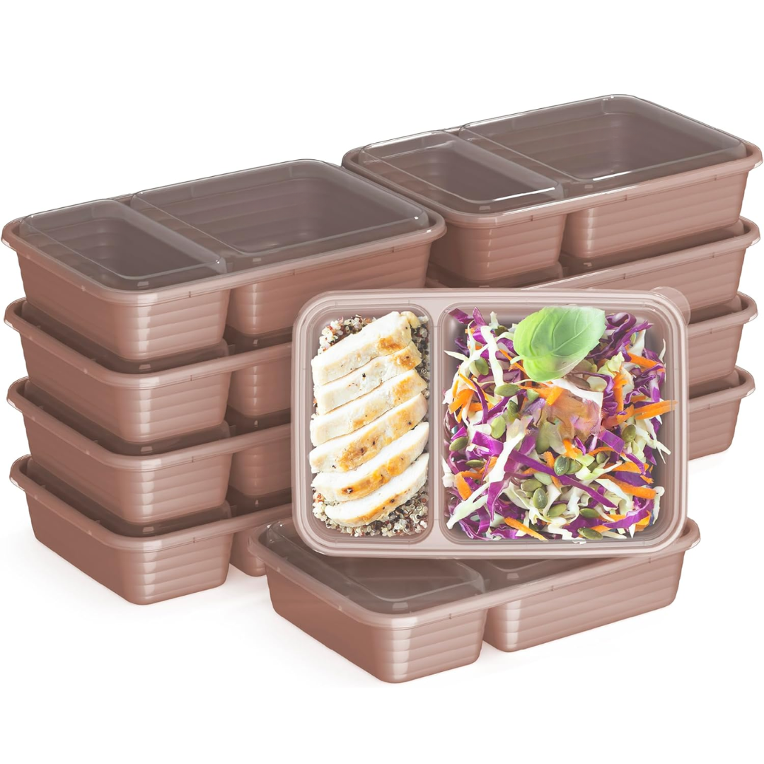 EcoBox - Sustainable 2-Compartment Food Container Set