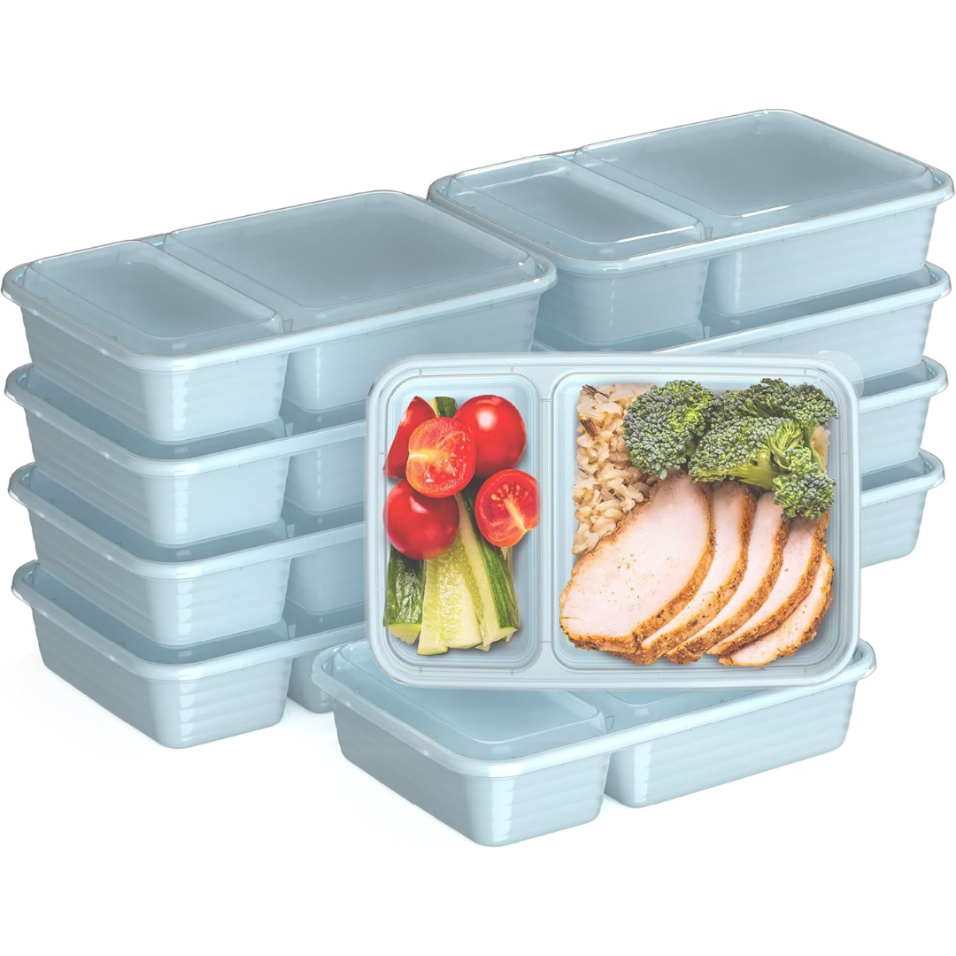 EcoBox - Sustainable 2-Compartment Food Container Set