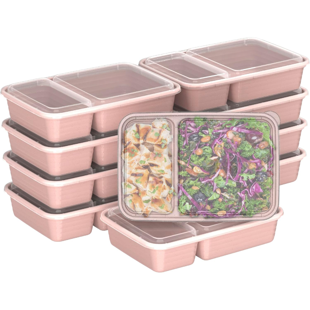 EcoBox - Sustainable 2-Compartment Food Container Set
