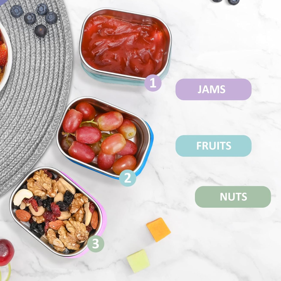 SnackGuard – RVS Snack Container with Silicone Lid