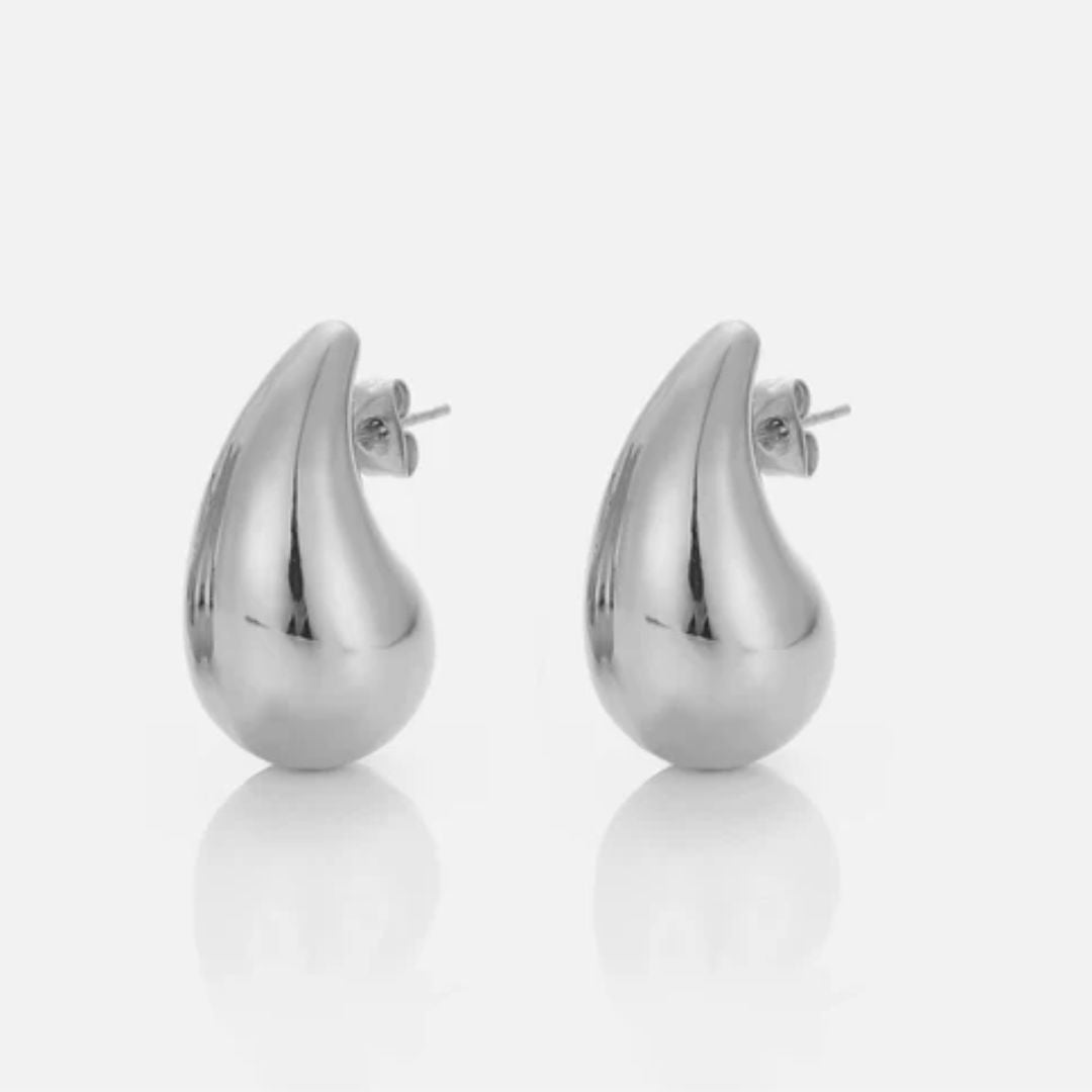 Teardrop Earrings Silver – Elegant Sustainable Jewelry