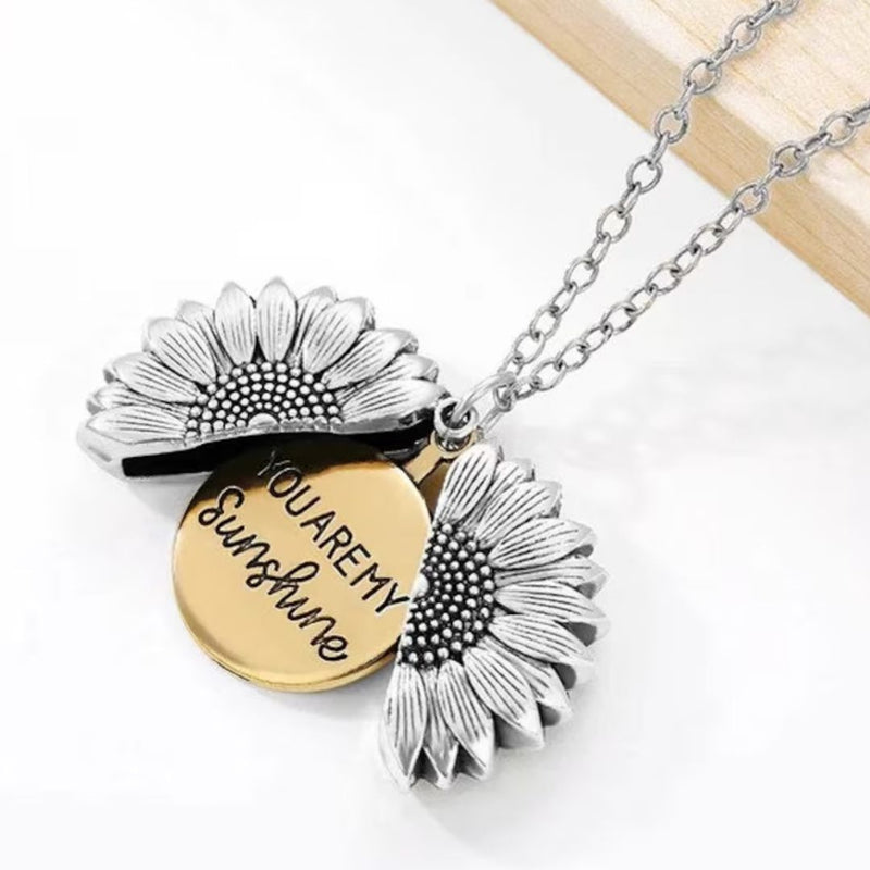 SunBlossom Halsband - Elegant Solros Medaillon