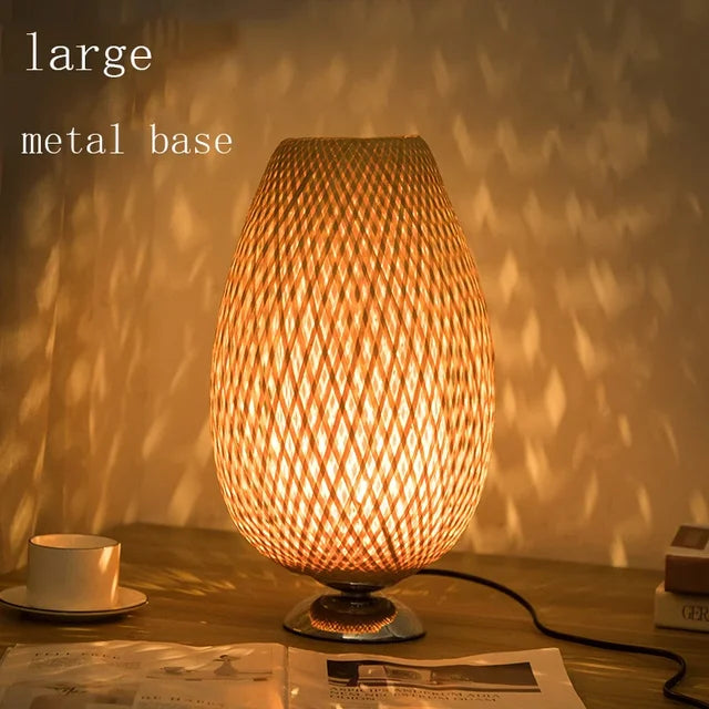 VintageBamboo - Vintage table lamp in bamboo