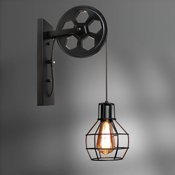 LumenLux Vägglampa - Elegant Industriell Vintage LED Belysning