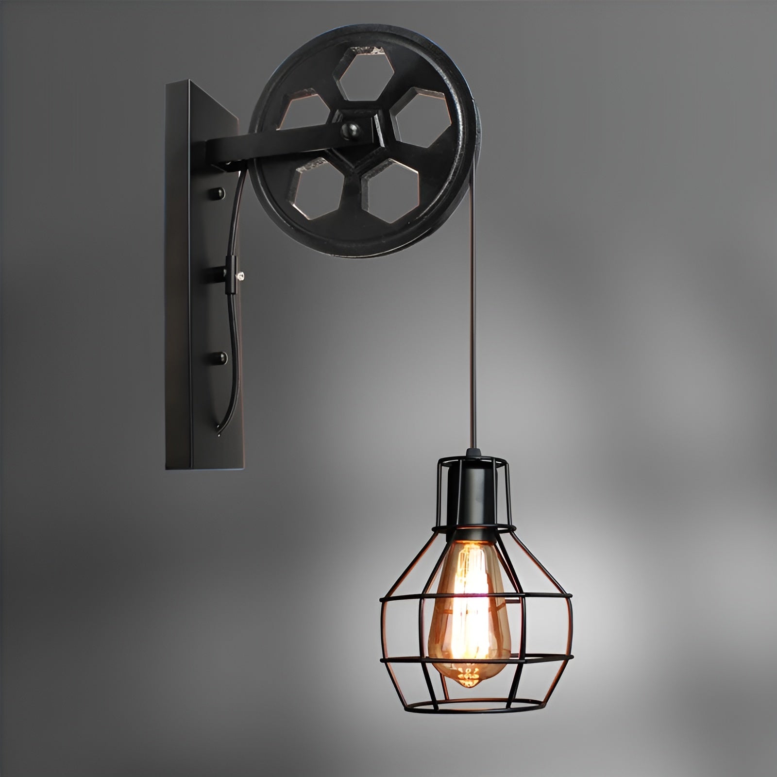 Luxe Vintage LED Wall Lamp – Industrial Style Interior from ShineGlow 