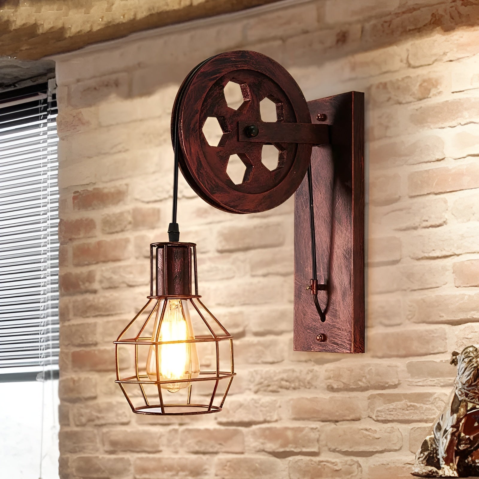 Luxe Vintage LED Wall Lamp – Industrial Style Interior from ShineGlow 