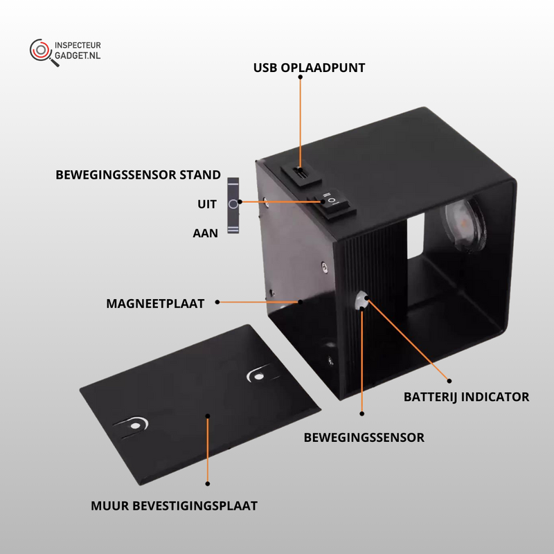 Trådlös Vägglampa™ - Draadloze Oplaadbare Muurlamp