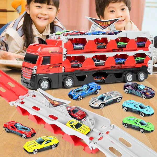 MegaTransporter - Toy Trailer with Mini Cars