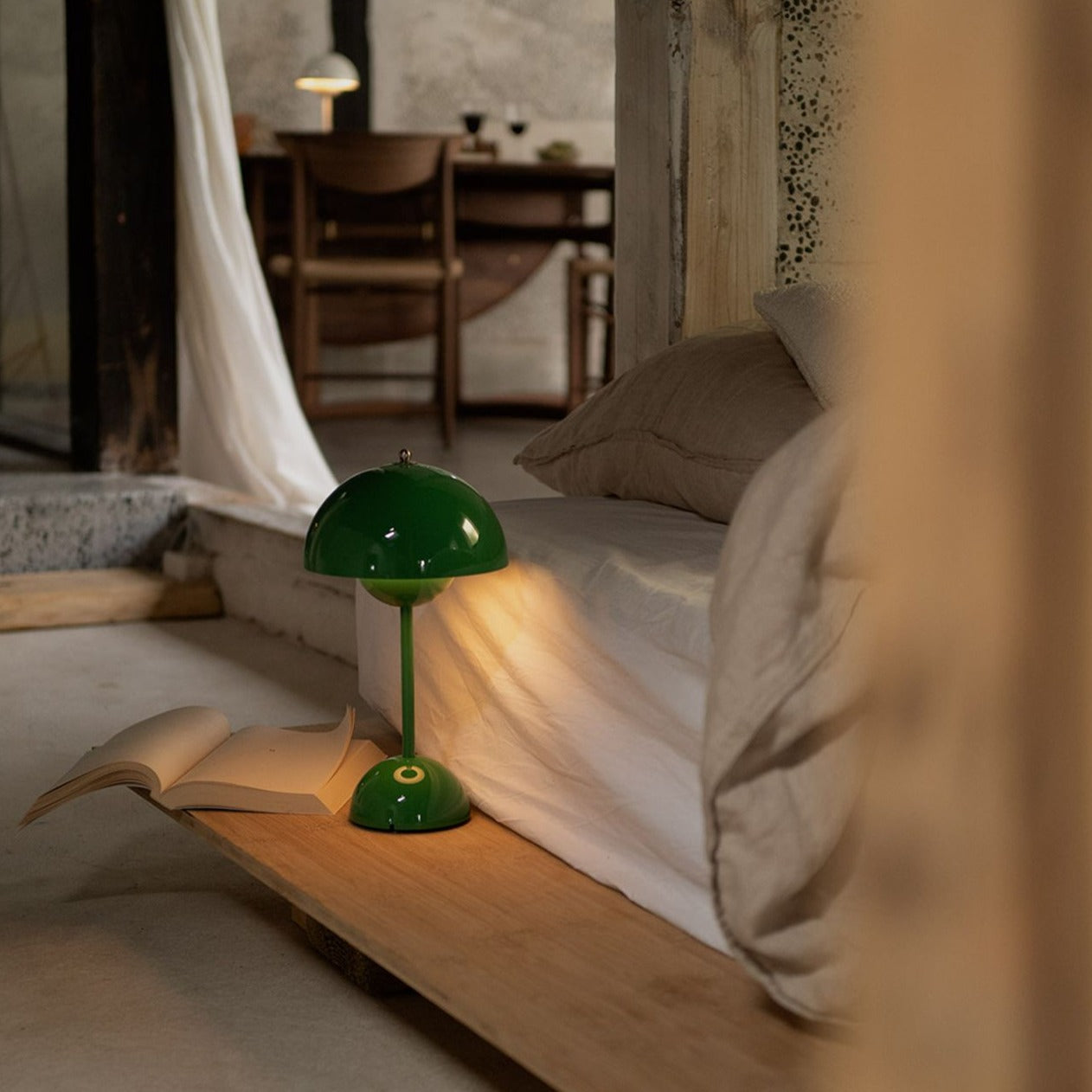 LunarGlow Table Lamp - Dimmable LED Lighting for Every Interior