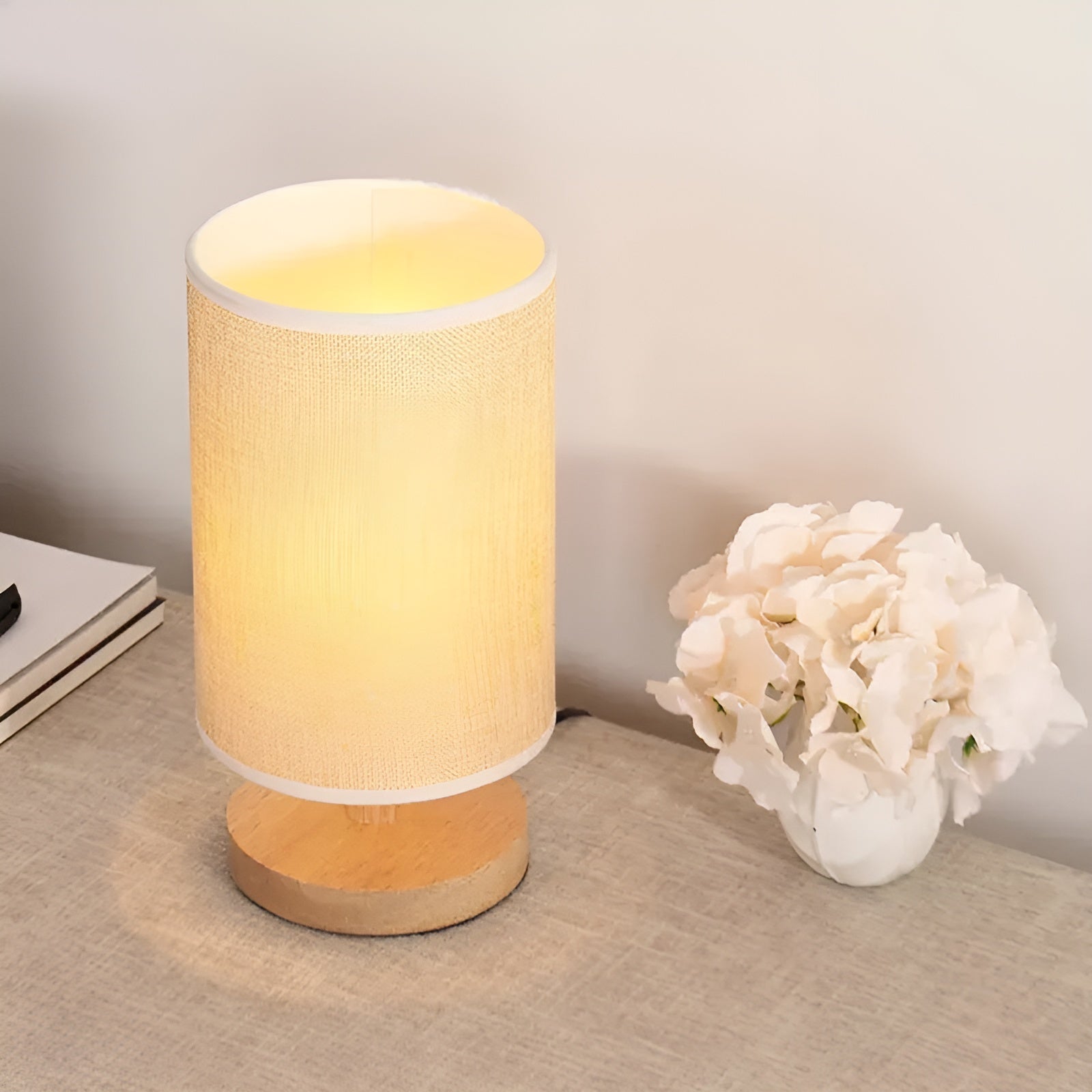 Elegant ZenShade LED - Table Lamp for Luxurious Bedside Lighting