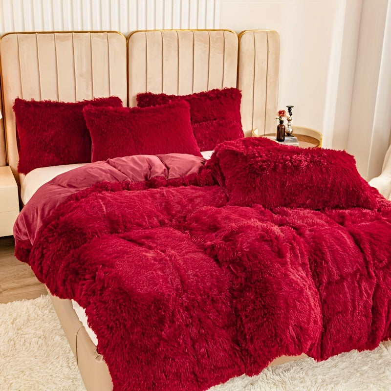 Ultra Plush Plush Bedding Set with Zipper - Luxury &amp; Comfort