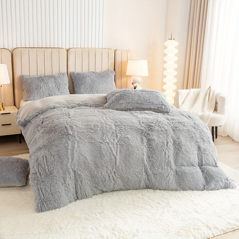 Ultra Plush Plush Bedding Set with Zipper - Luxury &amp; Comfort