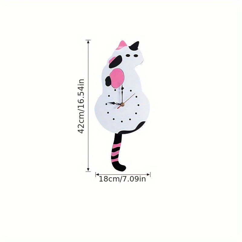 SwingTail Clock - Style Schommelstaart Cat Wall Decoration
