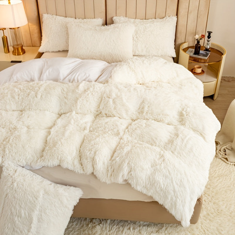 Ultra Plush Plush Bedding Set with Zipper - Luxury &amp; Comfort