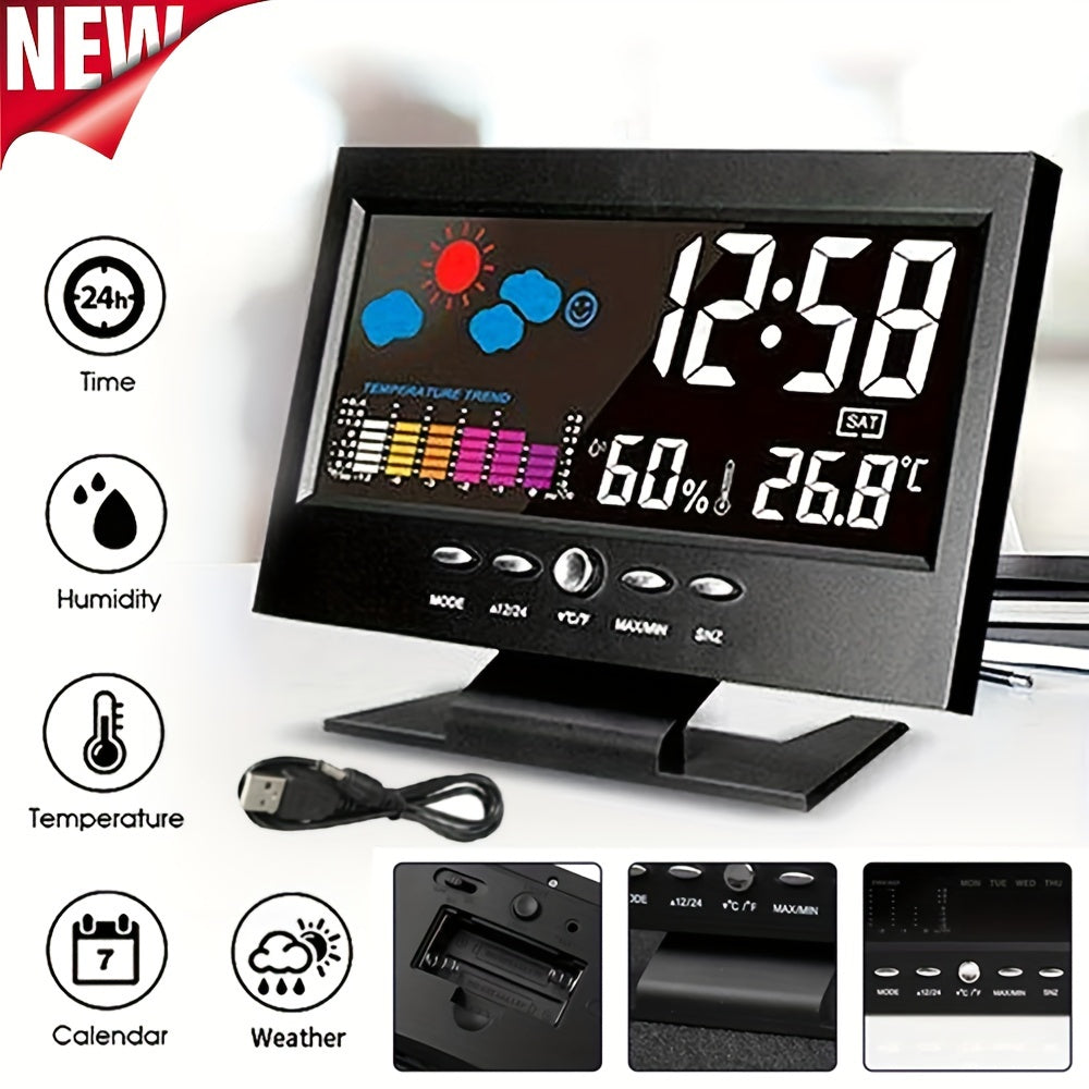 TimeSense – Slim Digital Alarm Clock with Snooze